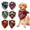 Large Solid Full Color Dog Triangle Bandana