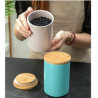 Ceramic Storage Jars With Bamboo Lids