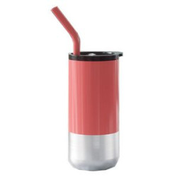 16 Oz Stainless Steel Tumbler Coffee Mug With Lid And Straw