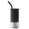 16 Oz Stainless Steel Tumbler Coffee Mug With Lid And Straw