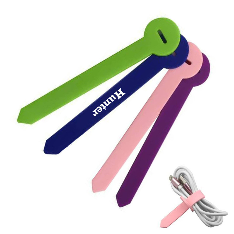Silicone cable organizer data storage rope