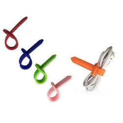 Silicone cable organizer data storage rope