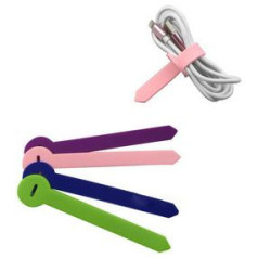 Silicone cable organizer data storage rope