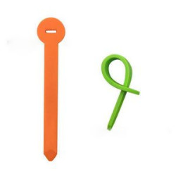Silicone cable organizer data storage rope