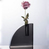 Quarter Round Crystal Vase