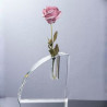 Quarter Round Crystal Vase