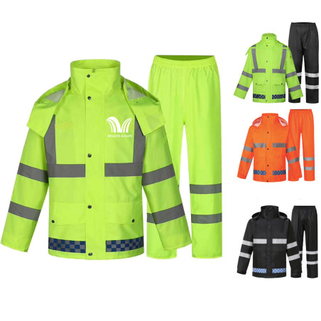 Rain Suit High Visibility Reflective