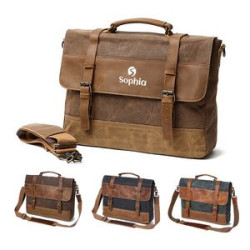 Canvas Leather Message Bag