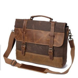 Canvas Leather Message Bag
