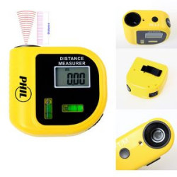 Electronic tape measure/Distance Meter Measurer Gauges With Laser Pointer