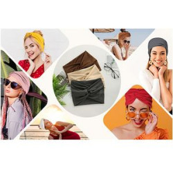 Extra Wide Elastic Cross Headband For Women