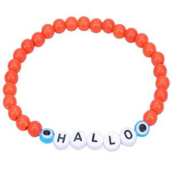 Plastic Handmade fashion letter beaded bracelet