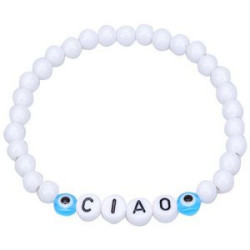 Plastic Handmade fashion letter beaded bracelet