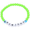 Plastic Handmade fashion letter beaded bracelet