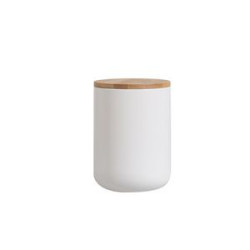 27 Oz. Ceramic Mug Canister With Wood Lid