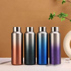 Portable gradient stainless steel insulated water bottle