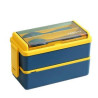 Fashionable double-layer plastic lunch box