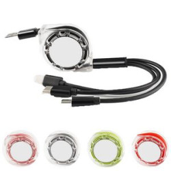 Micro USB Charging Cable 3-in-1 Multi Retractable