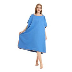 Wetsuit Changing Towel Bath Robe Poncho with Hood