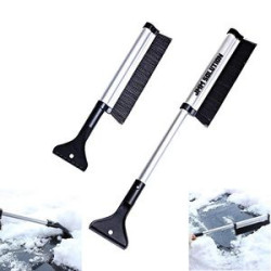 Extendable Telescoping Snow Brush Ice Scraper for Car