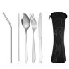 5 Pieces Silverware Flatware Cutlery Set