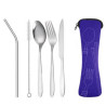 5 Pieces Silverware Flatware Cutlery Set