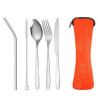 5 Pieces Silverware Flatware Cutlery Set