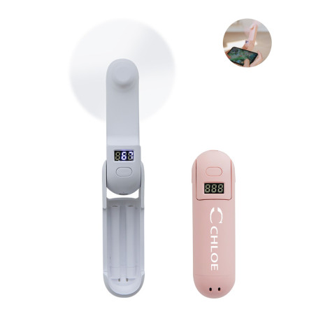 Foldable Pocket Electric Fan With Phone Stand