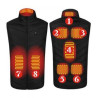 8 Heating Areas Warming Heated Unisex Vest