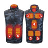 8 Heating Areas Warming Heated Unisex Vest