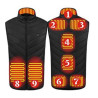 8 Heating Areas Warming Heated Unisex Vest