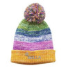 Rainbow Pom Beanie