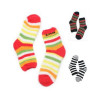 Creative Coral Velvet Socks For Women Striped Day