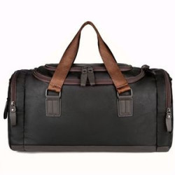 Large PU Leather Travel Duffel Bag