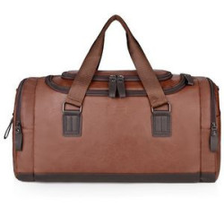 Large PU Leather Travel Duffel Bag