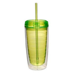 16Oz Double Wall Solid Clear Orbit Acrylic Tumbler
