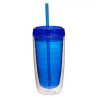 16Oz Double Wall Solid Clear Orbit Acrylic Tumbler