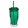 16Oz Double Wall Solid Clear Orbit Acrylic Tumbler