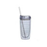 16Oz Double Wall Solid Clear Orbit Acrylic Tumbler