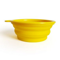 Silicone Pet Bowl With Carabiner Hook
