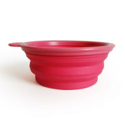 Silicone Pet Bowl With Carabiner Hook
