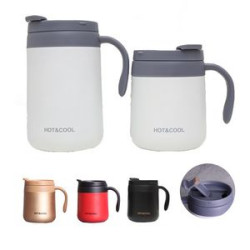 12Oz Stainless Steel Insulated Coffee Mug With Handle
