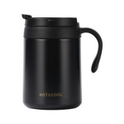 12Oz Stainless Steel Insulated Coffee Mug With Handle