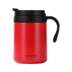 12Oz Stainless Steel Insulated Coffee Mug With Handle