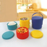 Silicone Double-Layer Insulated Lunch Box