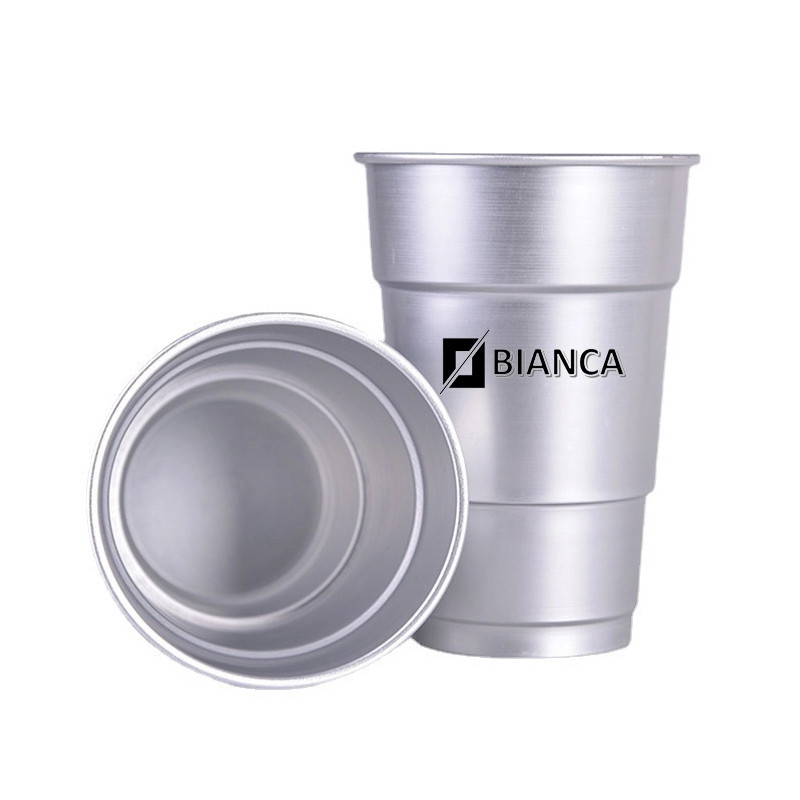 Reusable disposable recyclable aluminum cup