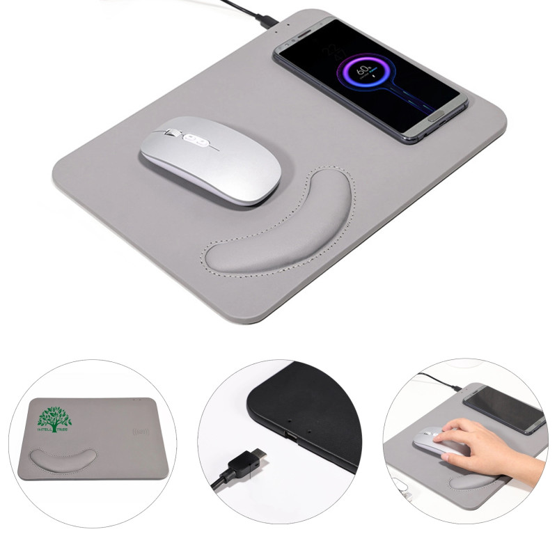 2 In 1 Wireless Charging Mouse Pad With Wrist Support
