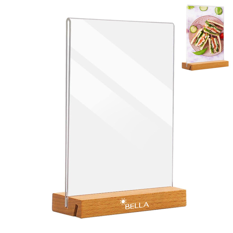 Acrylic Office Postcard Photo Stand Menu Holder
