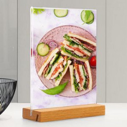 Acrylic Office Postcard Photo Stand Menu Holder