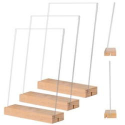 Acrylic Office Postcard Photo Stand Menu Holder